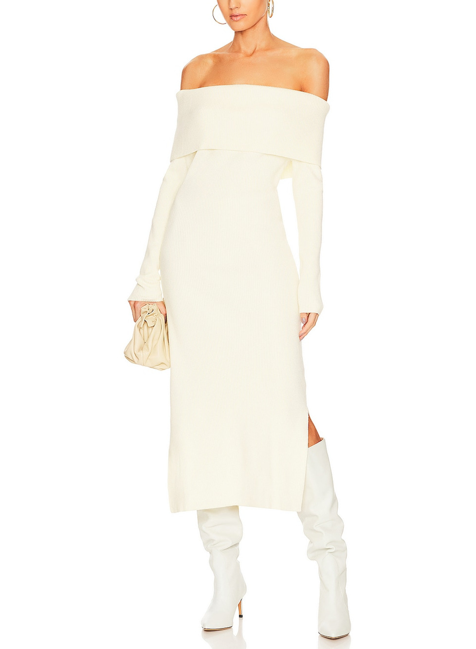 Callahan Ribbed Winter White Marie Dress Size XS NWT